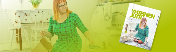 Minna Mäkinen kertoo, että perhe lajittelee kaiken.